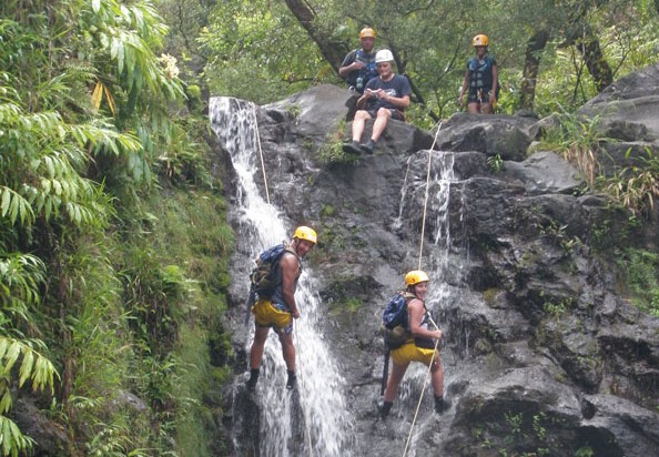 Rappelling Down Waterfalls on Maui, Hawaii Adventure Tours