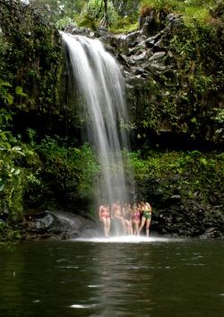 Waterfall hike Maui